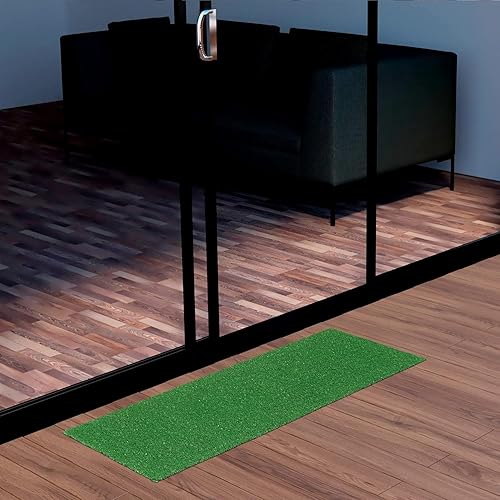 Evergreen Collection - Alfombra de césped artificial para interiores y exteriores, impermeable, fácil de limpiar, con diseño de césped sólido, 2 x 3