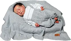 Saida de Maternidade Luxo de Tricô Para Menino e Menina Conjunto Maternidade