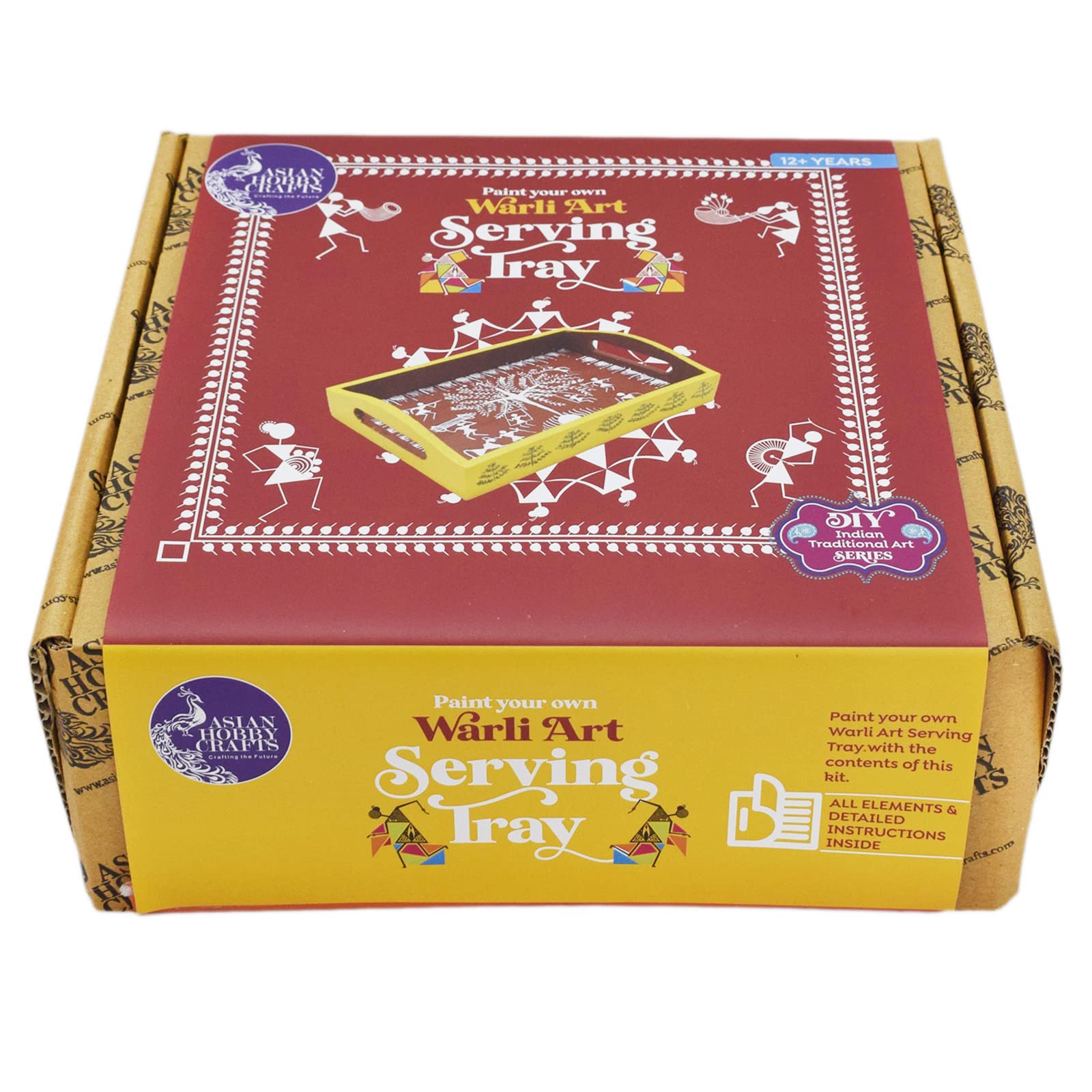 Buy Asian Hobby Crafts Paint Your Own Warli Art Serving Tray DIY