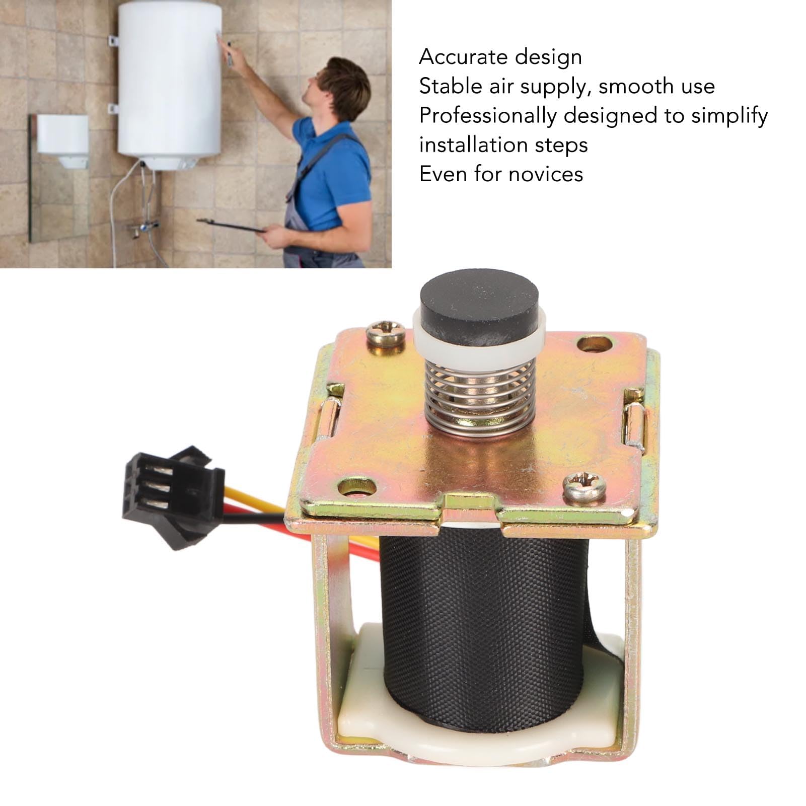 Heater Electromagnetic Valve, 3V Heater Electromagnetic Valve Gas Inlet Intake Safe Accurate Control Accessories for Automatic Cleaning of Electrical Equipment