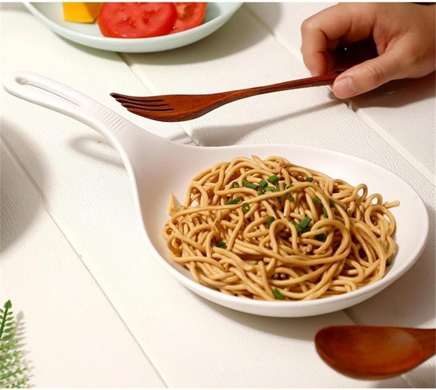 2個韓国食器 皿 モッパンスプーン モッパンレンゲ ブルダック韓国モッパンレンゲ 大きいレンゲ 大食いレンゲ ホワイト ユーチューバ