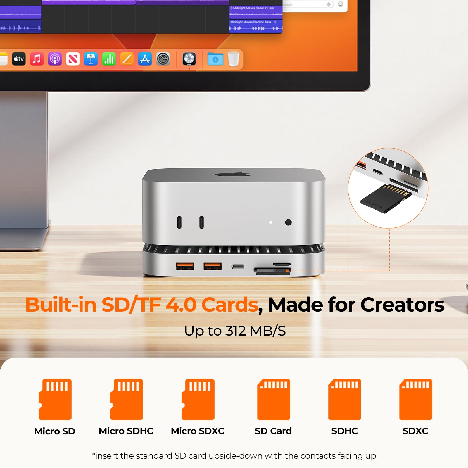 Amazon.com: RayCue 40G Mac mini M4 Dock & Stand with 8T NVMe SSD