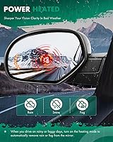 Vista 5 de SCITOO Espejos de visión lateral aptos para Chevy 2007-2013 para GMC Avalanche Silverado 1500 Suburban 1500 Suburban 1500 con flecha ámbar señal