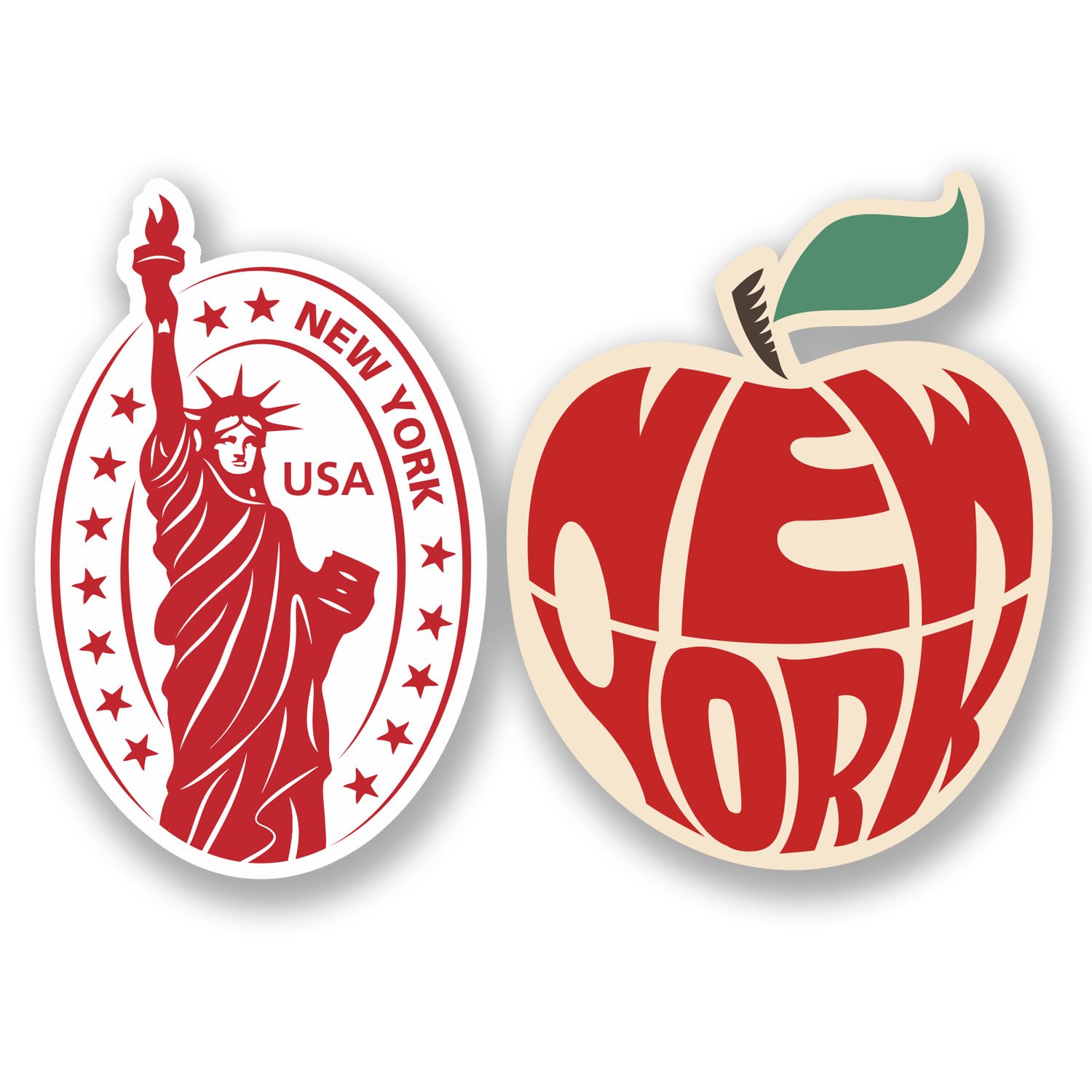 Naklejki winylowe New York USA na iPad laptop auto walizki 10 cm