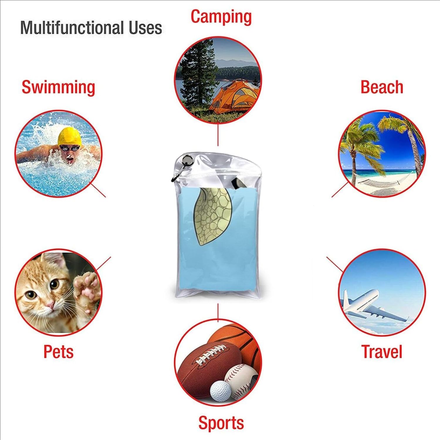 KHiry Microfiber Towel Beach Towels Finding Sea Turtles Quick Dry Towel Soft Lightweight Travel Towels Absorbent Large Easy Pack Travel Things Beach Blanket for Gym Sports Swimming