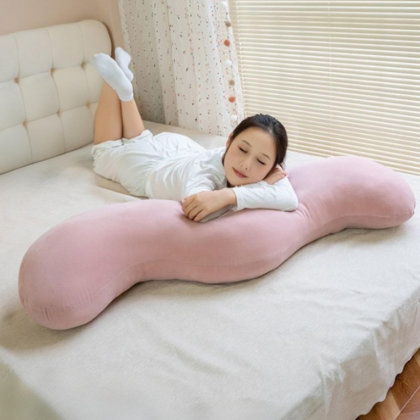 Cuscino Corpo Per Adulti Forma A Baccello Di Pisello Confortevole Ed | Cuscino A Supporto Completo Corpo Casa Viaggio Hotel Camera Da Gravidanza Adulti Donne Uomini Moglie