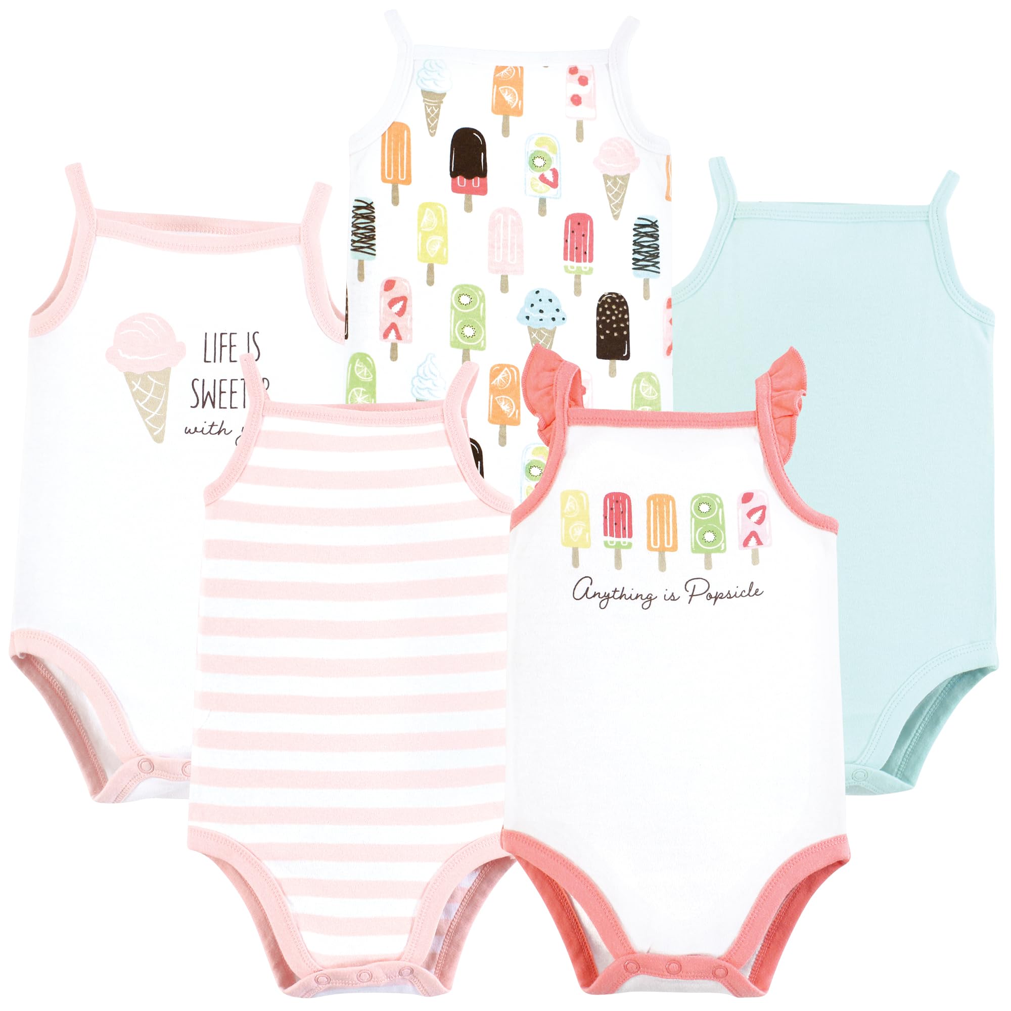 Touched by Nature Unisex Baby Organic Cotton Bodysuits