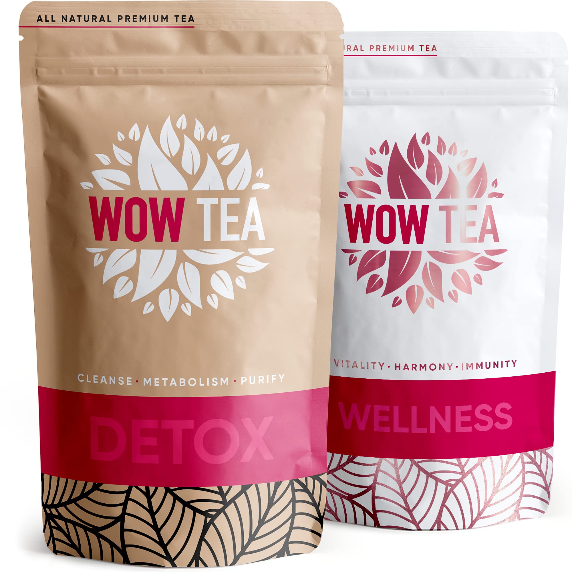 WOW TEA - 2 Herbal Dieters Teas for Dеtox & Cleanse, Weight Management and Ayurveda