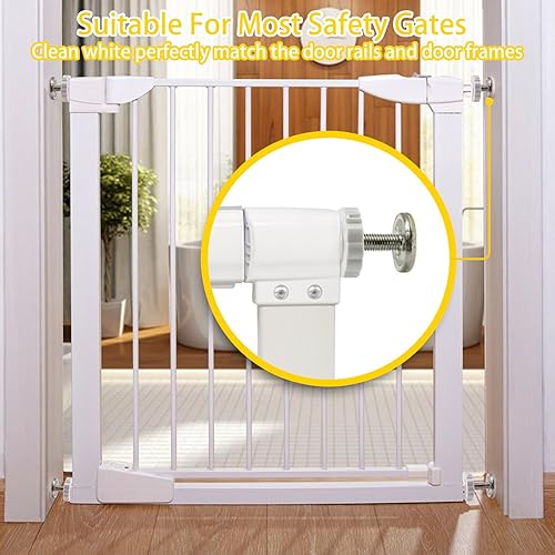 Miniatura 6 de Varilla roscada universal para puerta de bebé, protector de pared para puerta de bebé, pieza de tornillo de repuesto M8 (0.315 in) para puertas de
