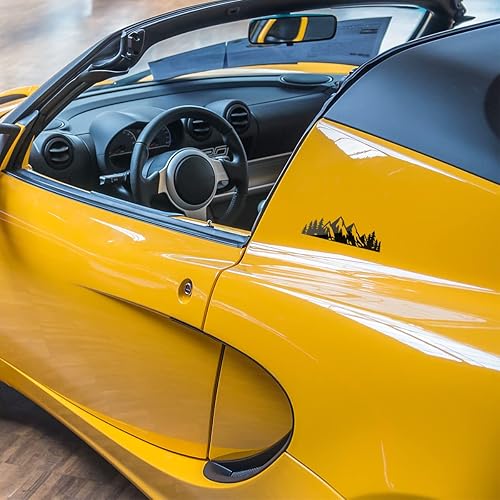 Miniatura 5 de XINLIYA Calcomanías de árbol de montaña, 7 x 2 pulgadas, material de PVC de alta calidad, universal para automóvil, SUV, camión, laptop, pared, negro