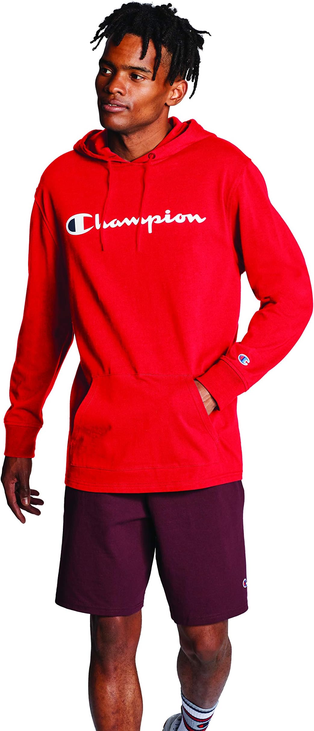 Men's, Midweight, Soft and Comfortable T-Shirt Hoodie Jacket