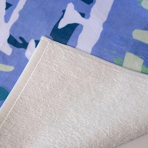 Miniatura 4 de Let's Make Memories - Toalla de playa personalizada, toalla de piscina de microfibra personalizada, 4 colores, personalizable con tu nombre, 30 x 60