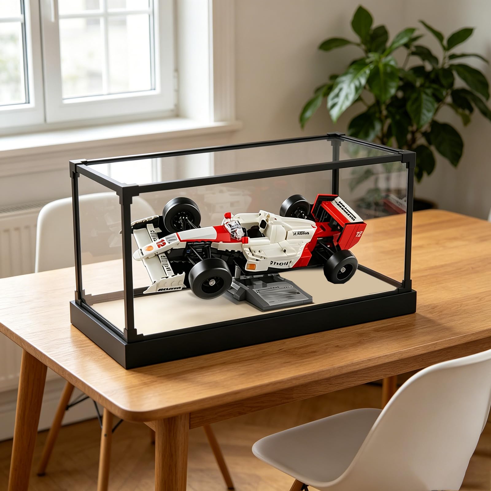 Générique Akrylowa gablota do Le*GO 10330 MC*Laren MP4/4 & Ayrton Senna - Wysokiej jakości przezroczysta i pyłoszczelna witryna do przechowywania i ekspozycji (model nie jest dołączony) (B)