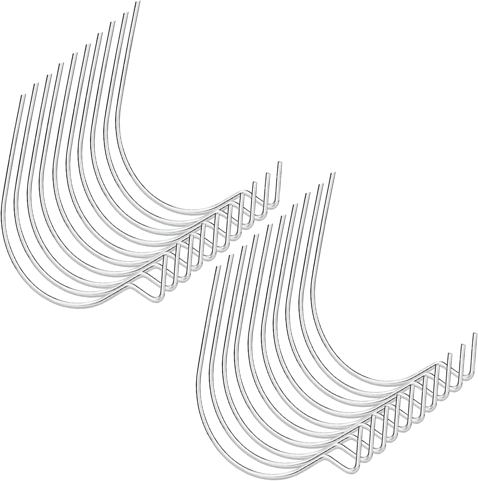 20Pcs Super Hooks Picture Hooks, Super Hooks, Stainless Steel Picture Hooks Plasterboard Hooks for Hanging Photos, Mirrors, Artwork, Clocks