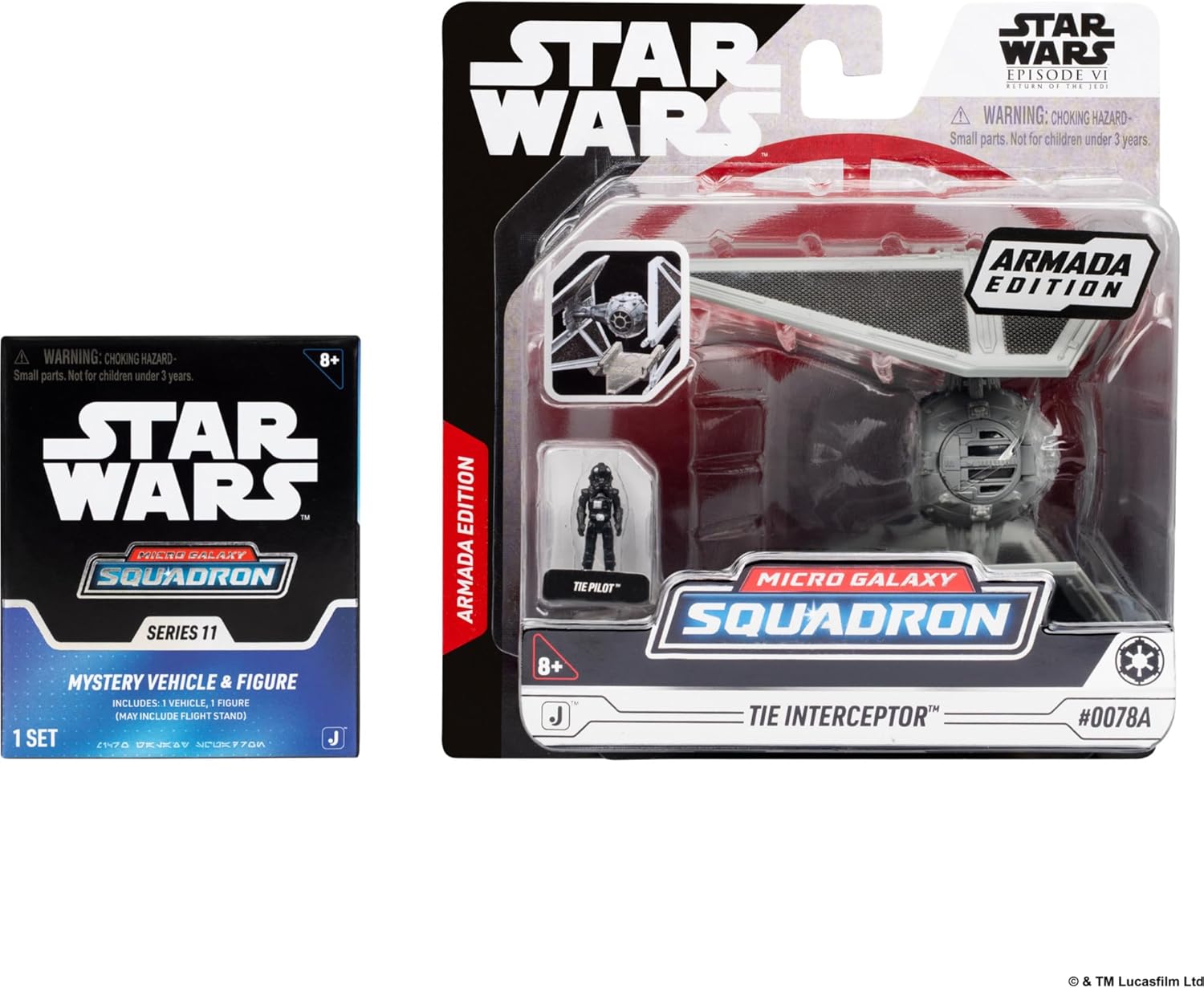 Star Wars™ Micro Galaxy Squadron TIE Interceptor (Armada Edition) Mystery Bundle - 3-Inch and 2.5-Inch Vehicles with Accessories (Amazon Exclusive)