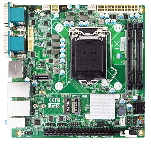 Jetway MI08-00 10th Gen Intel Socket LGA 1200 Mini-ITX Motherboard (Comet Lake) Intel H410 Chipset, ATX Power Motherboard