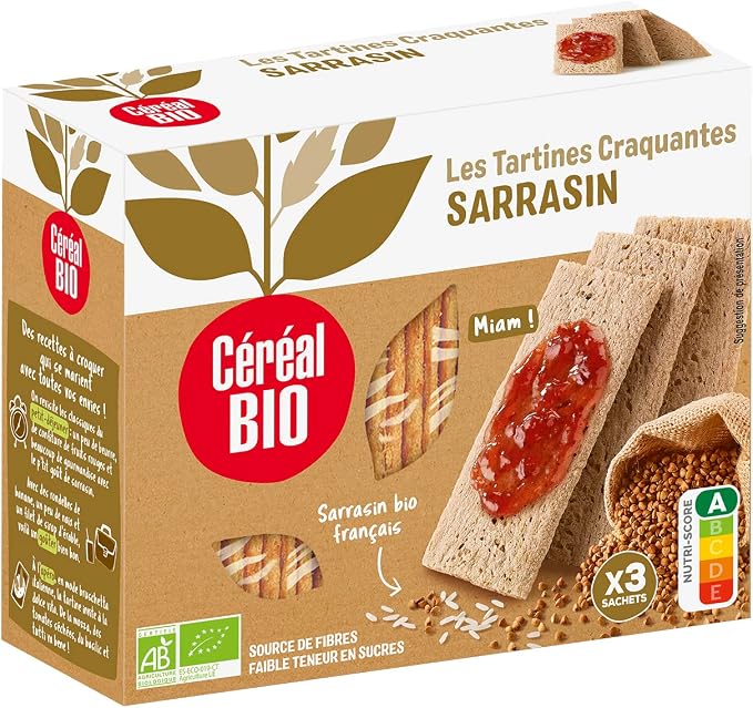 Céréal Bio Tartines Craquantes Bio au Sarrasin Sans Gluten
