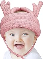 Vista 28 de Lindo casco de seguridad para bebé, protección para la cabeza del niño, ajustable, sombrero de parachoques para la cabeza, casco de parachoques