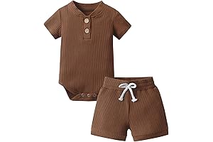 Adorable Baby Browns Apparel: Comfy and Stylish Summer Romper and Shorts Set