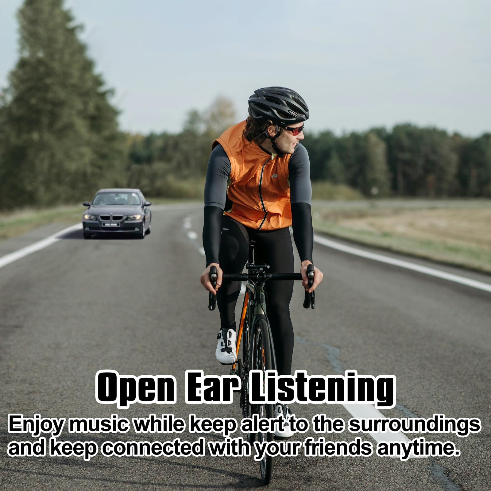 Cuffie Bluetooth 5.3 a conduzione ossea aggiornate, cuffie wireless impermeabili IP68, memoria MP3 32G, auricolari sportivi per nuoto, cancellazione del rumore AI, comfort aperto