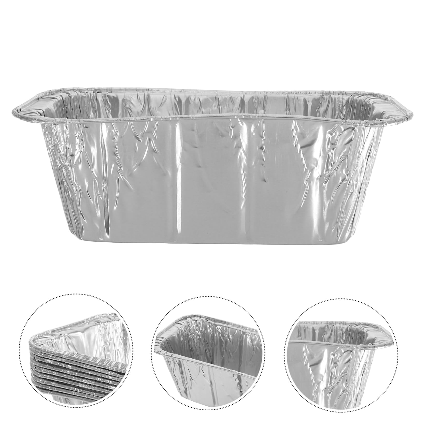 Gatuida Leccarda in Alluminio 30 Pezzi per Barbecue e Griglia a Gas, Vassoi Raccogli Grasso Resistenti al Calore 800ml, Accessori per Cucina All'aperto e Forno, Raccolta Efficiente