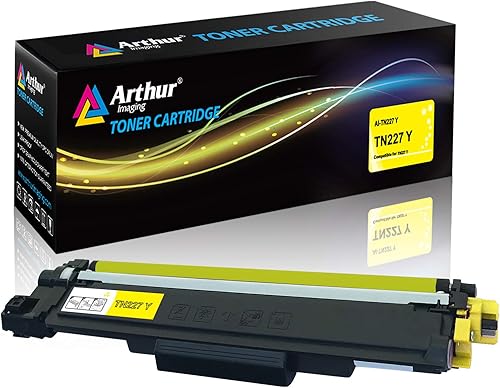 Arthur Imaging Cartucho de tóner compatible con CHIP para Brother Tn227 (amarillo, paquete de 1) (TN227Y)
