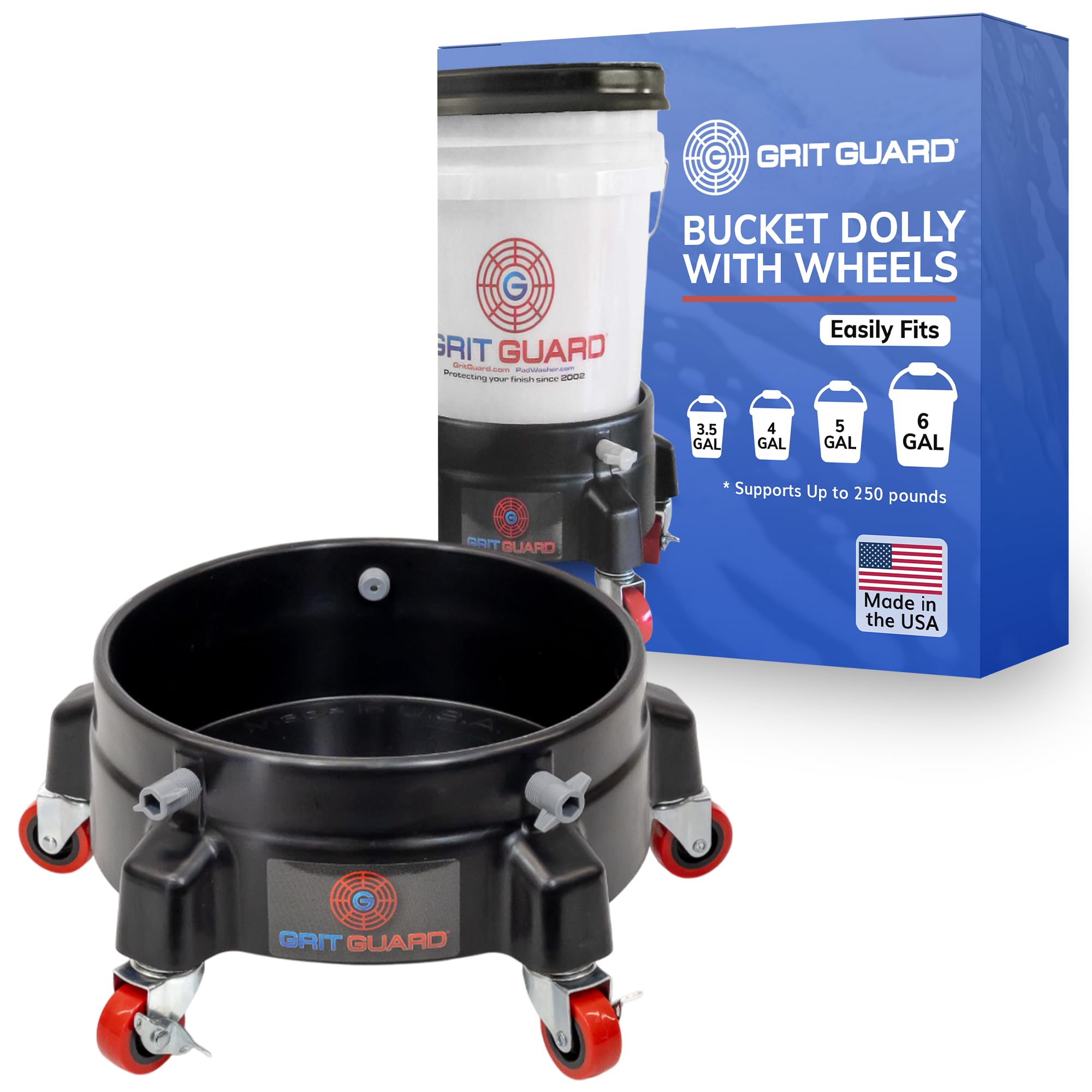 Black Grit Guard (R) Bucket Dolly