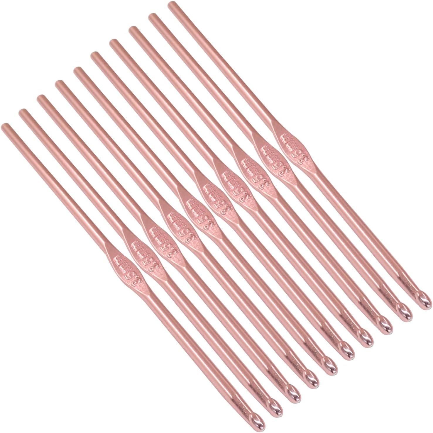 Bivethoi Aluminum Crochet Hook 3.5mm, 20 Pcs
