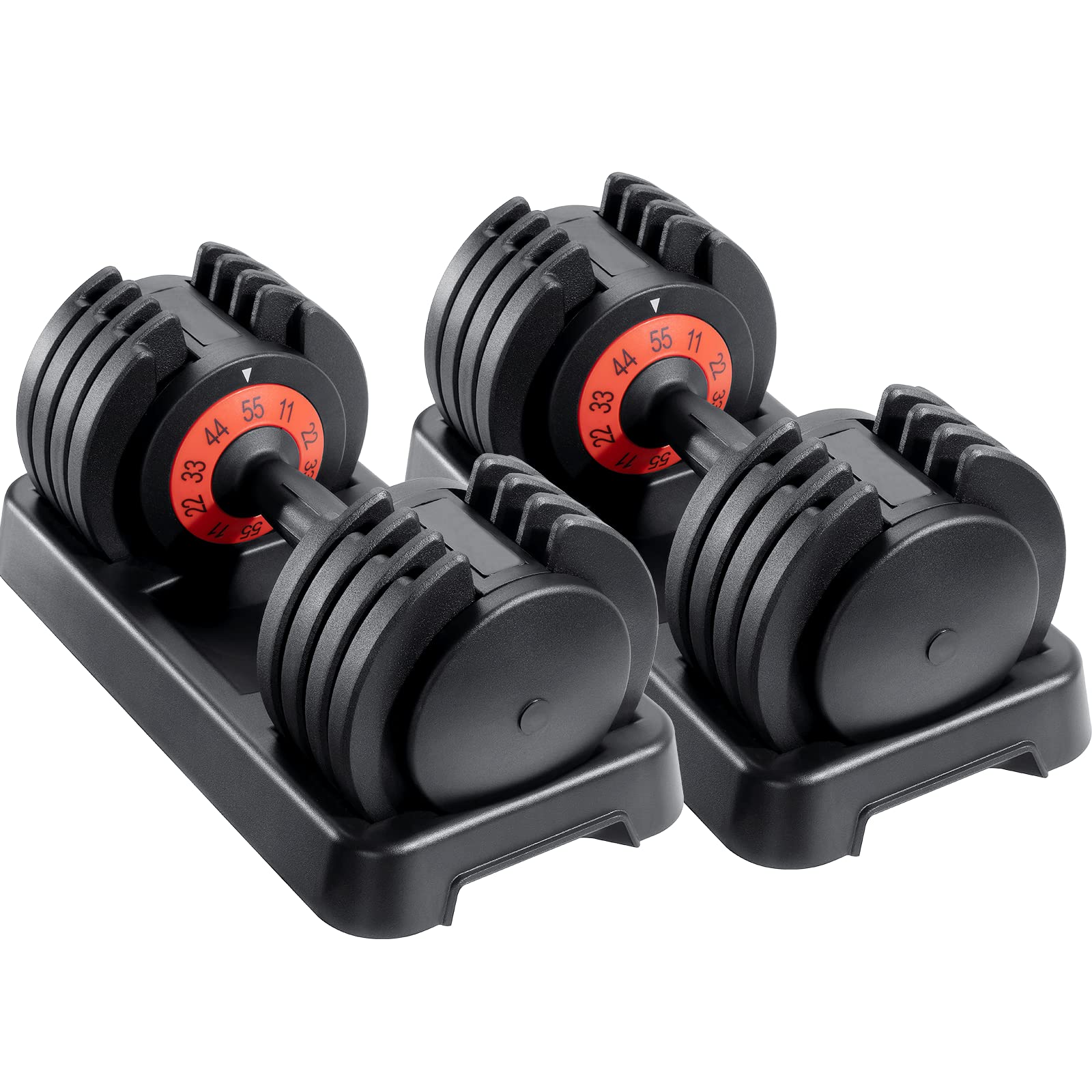 Ensemble D'haltères Réglables De 25/25 Kg, Poids Libres Avec Poignée Antidérapante, Convient Pour La Salle De Sport à La Maison, L'entraînement