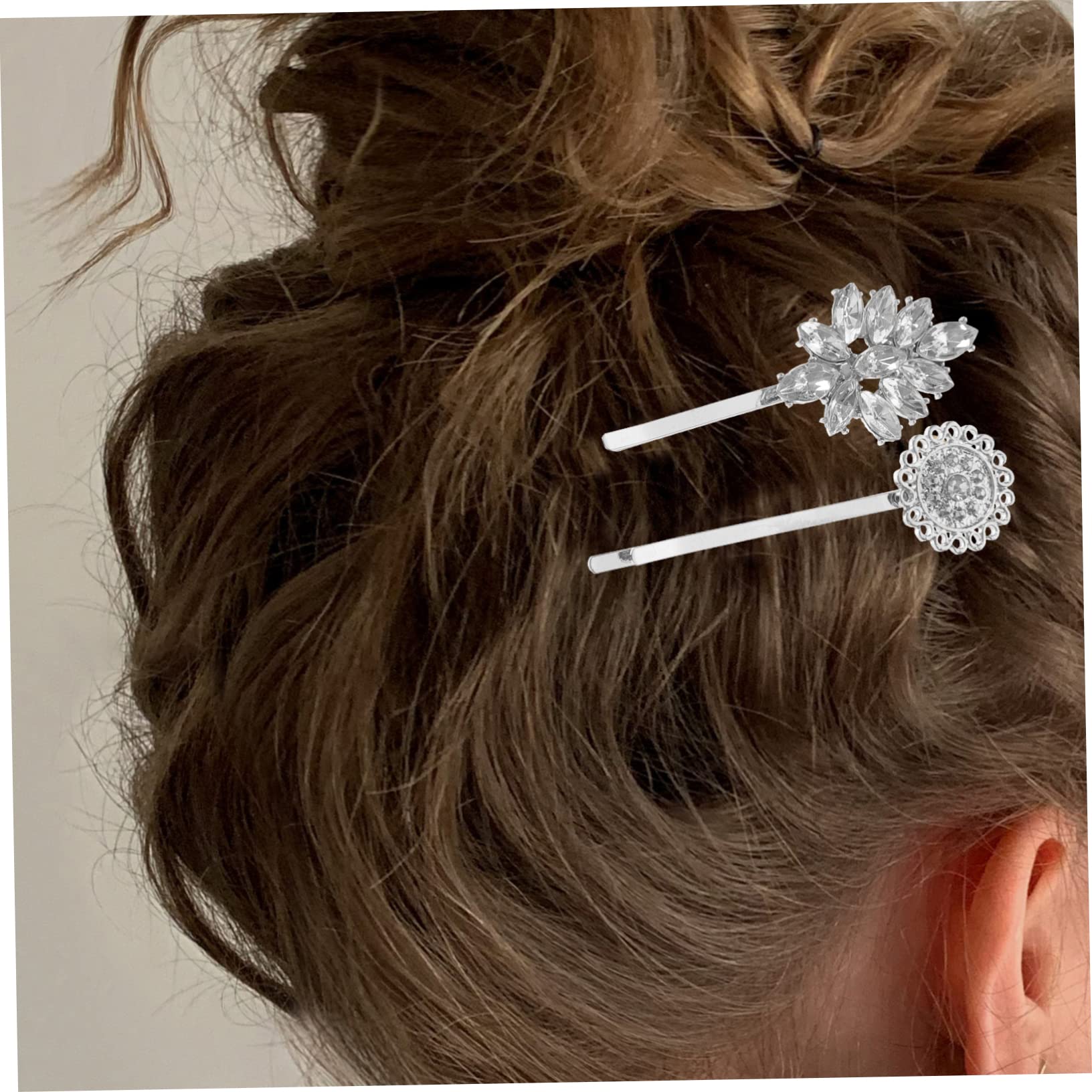 DOITOOL 40stücke Strass Haarklammern Für Und Mädchen Dekorative Bobby Mit Einzigartigem Design Für Hochzeiten Partys Und Alltag