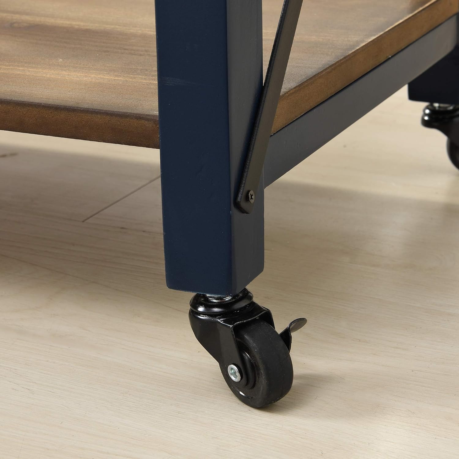 FirsTime & Co. Navy Aurora Farmhouse Kitchen Cart, American Designed, Navy, 31.5 x 16 x 31.5 inches, 70259 : Home & Kitchen