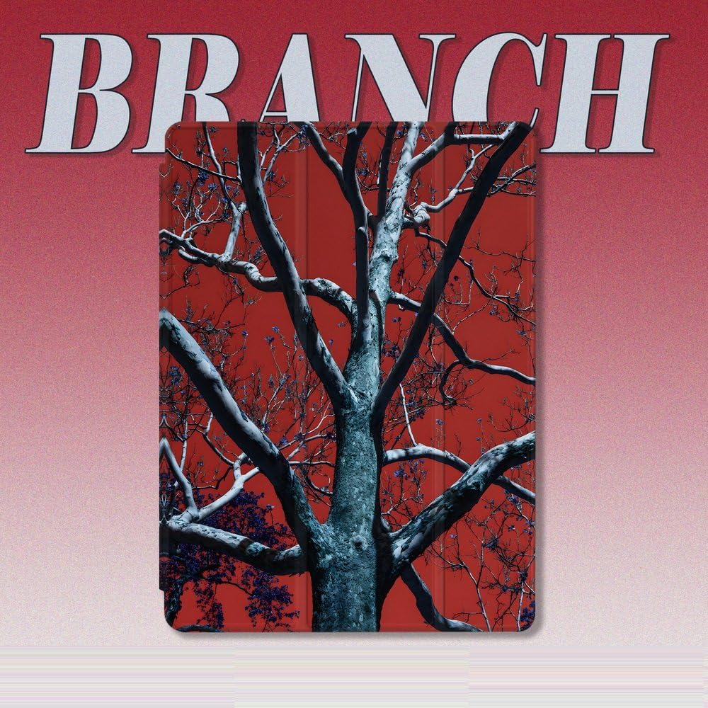 Smart Case For Apple Ipad 10.2 Inch Case 2021 2020 2019 (9Th /8Th /7Th Generation), Slim Lightweight Protective Case Smart Cover For Ipad 9/8/7-Rock Red Branch,As Shown,For Ipad7/8/9Th 10.2Inch 2021/