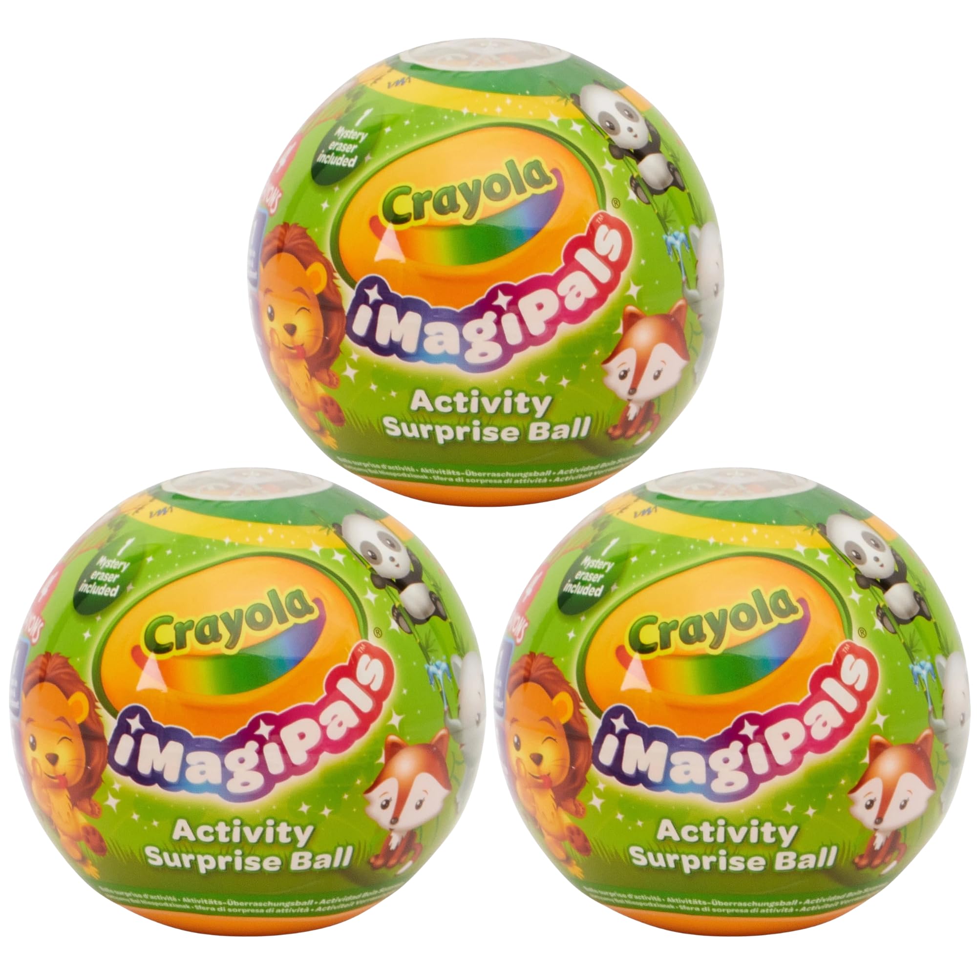 CRAYOLA Imagipals Activity Surprise Ball Capsules with Animal & Characacter Figures (3X Animal Imagipals)