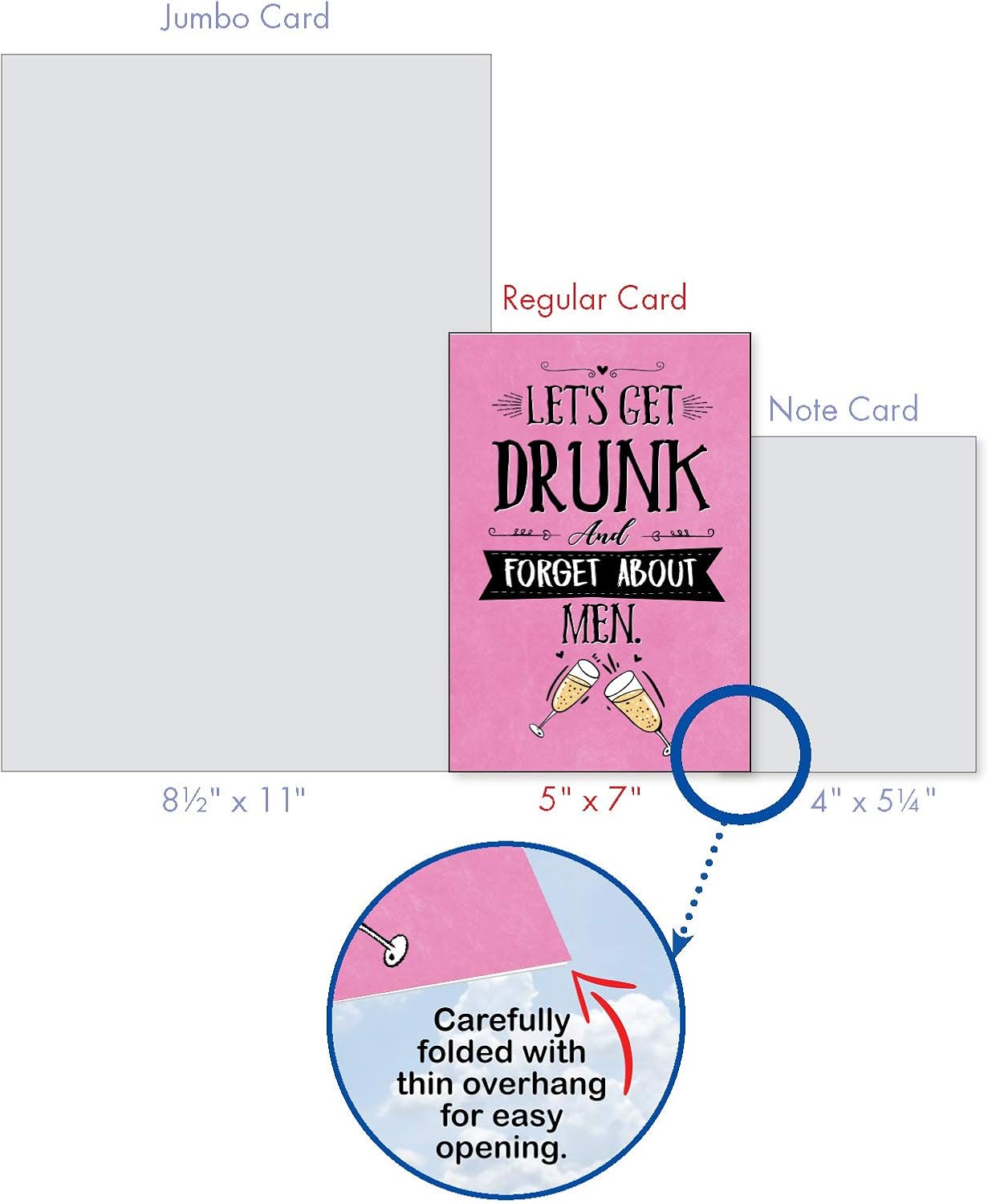 NobleWorks 10 Assorted Box Set Funny Galentine's Day Greeting Cards w/ 5 x 7 Inch Envelopes (10 Designs, 1 Each) Be My Galentine AC3355VDG-B1x10