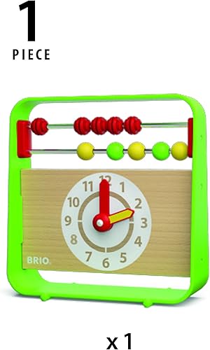 Miniatura 8 de Brio 30447 Abacus with Clock | Divertido juguete preescolar para niños a partir de 3 años