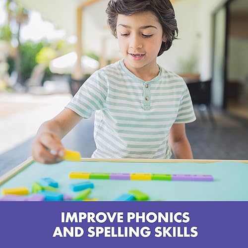 Miniatura 10 de Educational Insights Phonics Dominoes - Vocales largas juego de vocales largas para niños de 6 años en adelante 84 piezas multicolor 75 pulgadas de