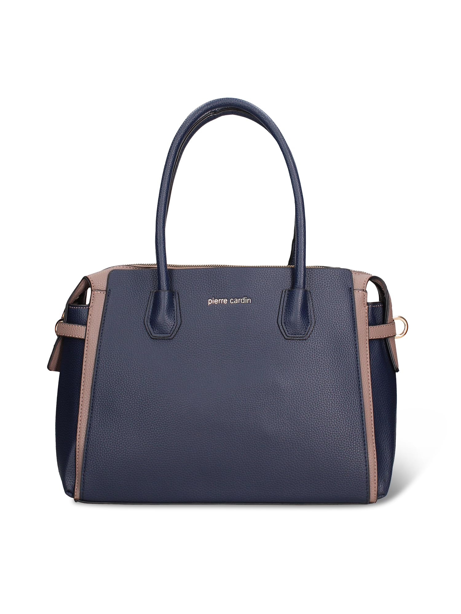 Pierre Cardin Shopper Handtasche aus veganem PU-Leder und Braun mit Reißverschluss Mehrfarbig