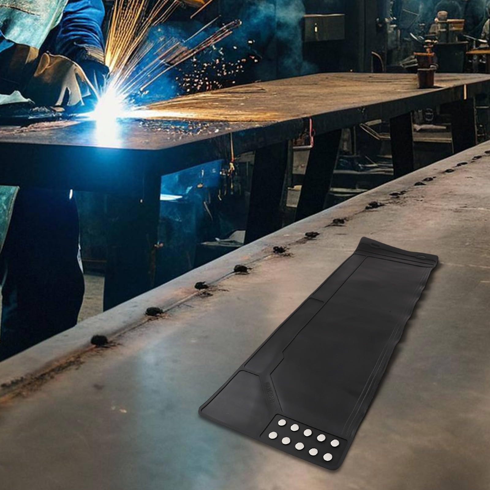 Alfombrilla antideslizante para banco de trabajo 420 x 265 x 45 mm a prueba de aceite y para limpiar