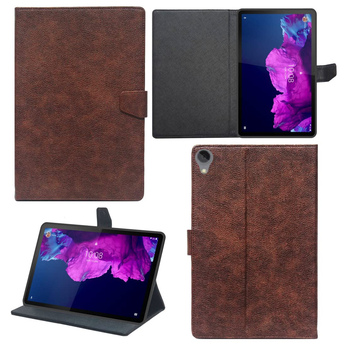Zaoma PU Leather Folio Flip Case with Viewing Stand Protective Cover for Lenovo Tab P11 (Model TB-J606F / TB-J606L / TB-J606X) 11" inch Tablet (Brown) (B09WHL4WYM) Amazon Price History, Amazon Price Tracker