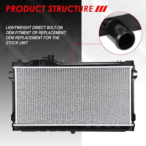 Vista 29 de Auto Dynasty Radiador compatible con 06-10 Mazda 5 2.3L AT, DPI 2894 Radiador de enfriamiento de 1 fila estilo fábrica, núcleo de aluminio