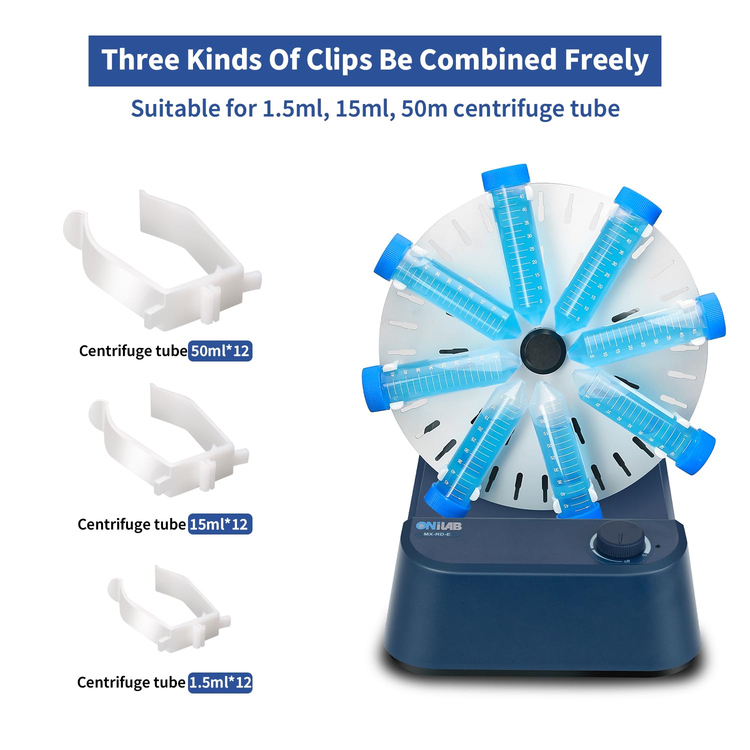 Amazon.com: ONiLAB Lab Tube Rotator Mixer for 1.5 ml, 15ml