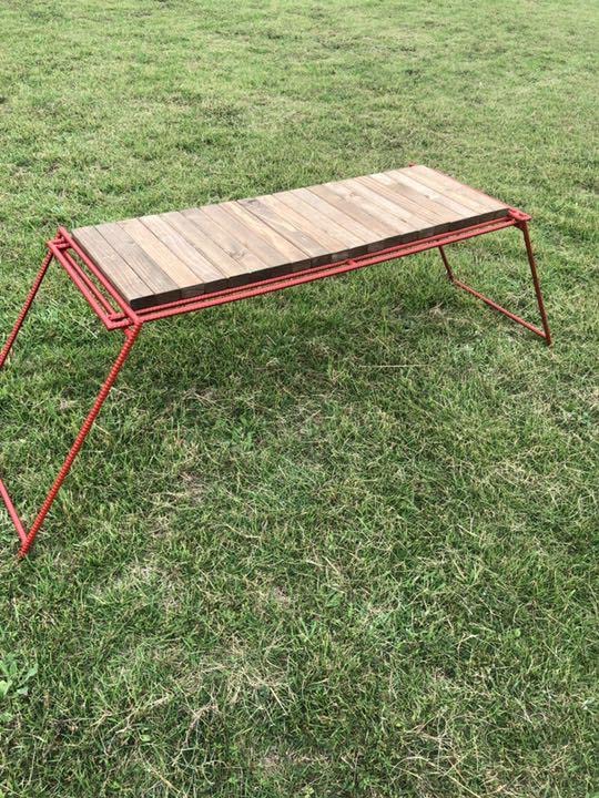 アウトドアテーブル　アイアンレッグ　赤 Amazon.co.jp: アイアンレッグ ローテーブル キャンプ テーブル