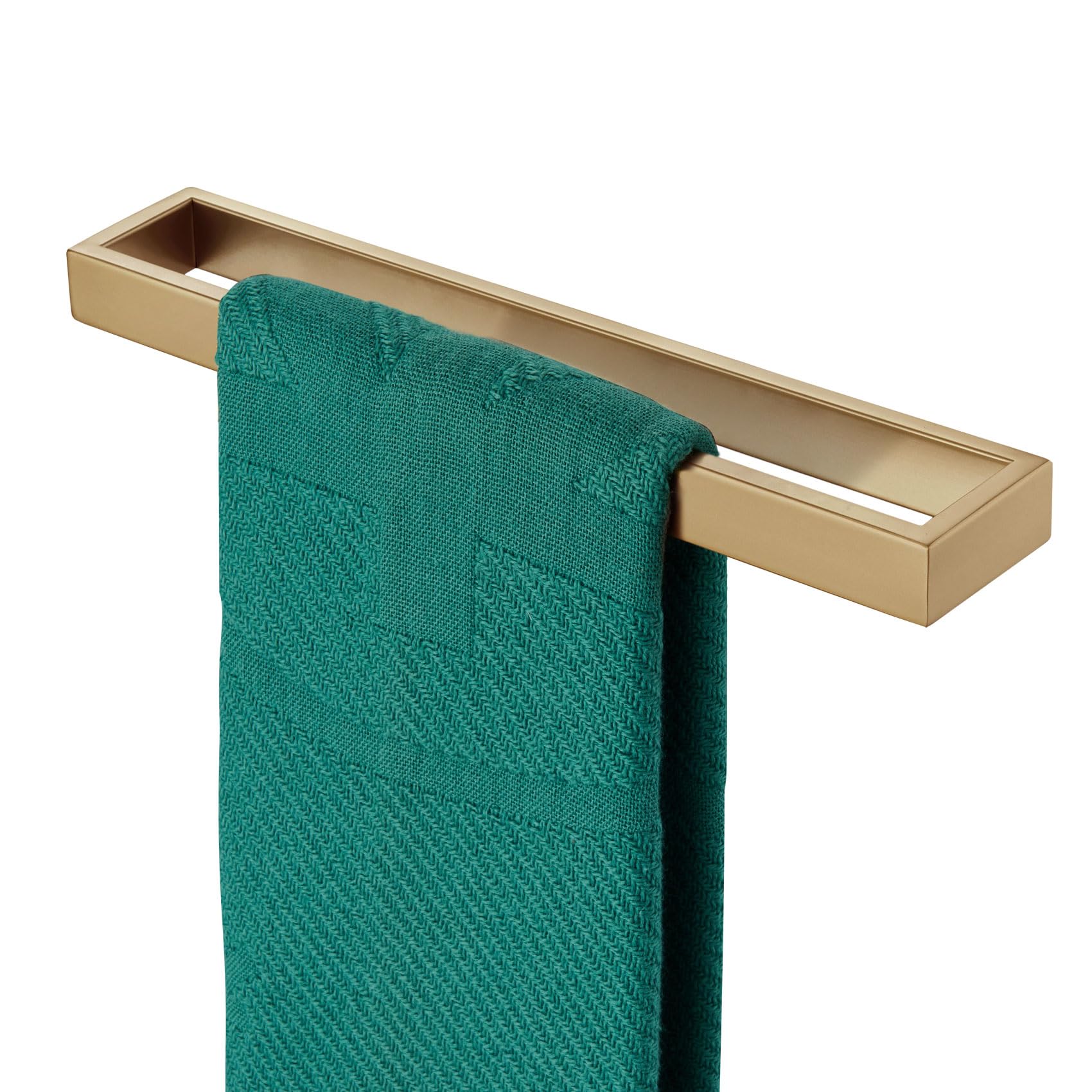 KOKOSIRI Towel Holder 12-Inch Hand Towel Bar Wall Mount Kitchen Rack Champagne Bronze Stainless Steel for Bathroom Hardware, 1 Pack B4008CPG-L12