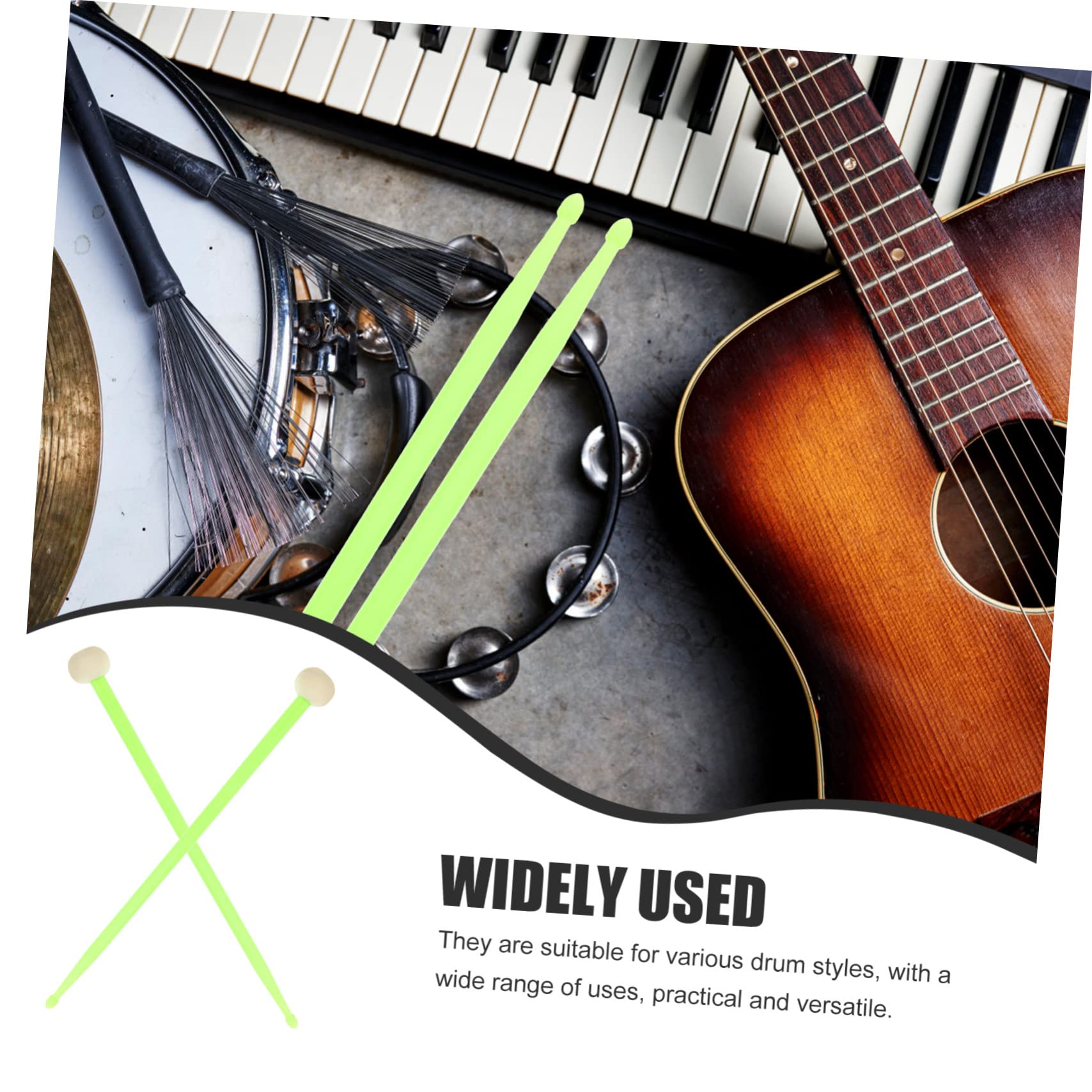 VICASKY 3paare Professionelle Doppelseitige Trommelstöcke Praktische Und Langlebige Schlagzeugstöcke Geeignet Für Snare Und Jazzdrums