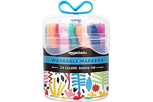 Amazon Basics Assorted Washable Markers (24-Count)