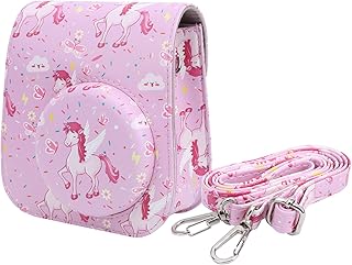 DAUERHAFT PU lederen beschermhoes, retro beschermhoes tas, instant camera beschermhoes tas met enkele schouderriem, beschermende camera tas schoudertas, voor instant camera mini11/9/8