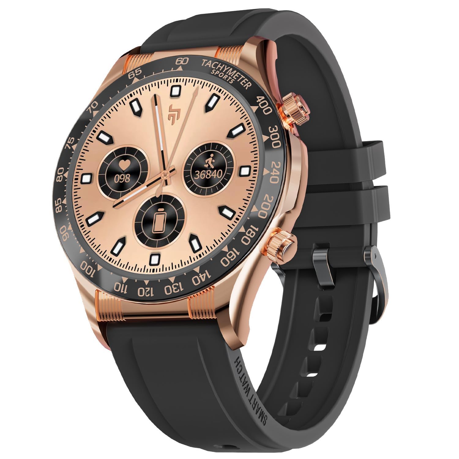 CrossBeats Monarch 1.43” UHD Infinite Round Display Smart Watch for Men and Women| Advanced Bluetooth Calling| 700 Nits| 125+Sports Modes| 500+ Watchfaces| Spo2 Tracking| 360 * 360 Pixels- (Gold) (B0DF7R5PDV) Amazon Price History, Amazon Price Tracker
