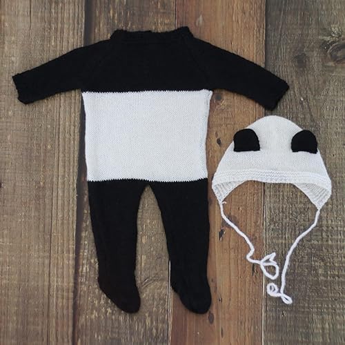 Miniatura 9 de Conjunto de mono de punto de ganchillo para bebé recién nacido