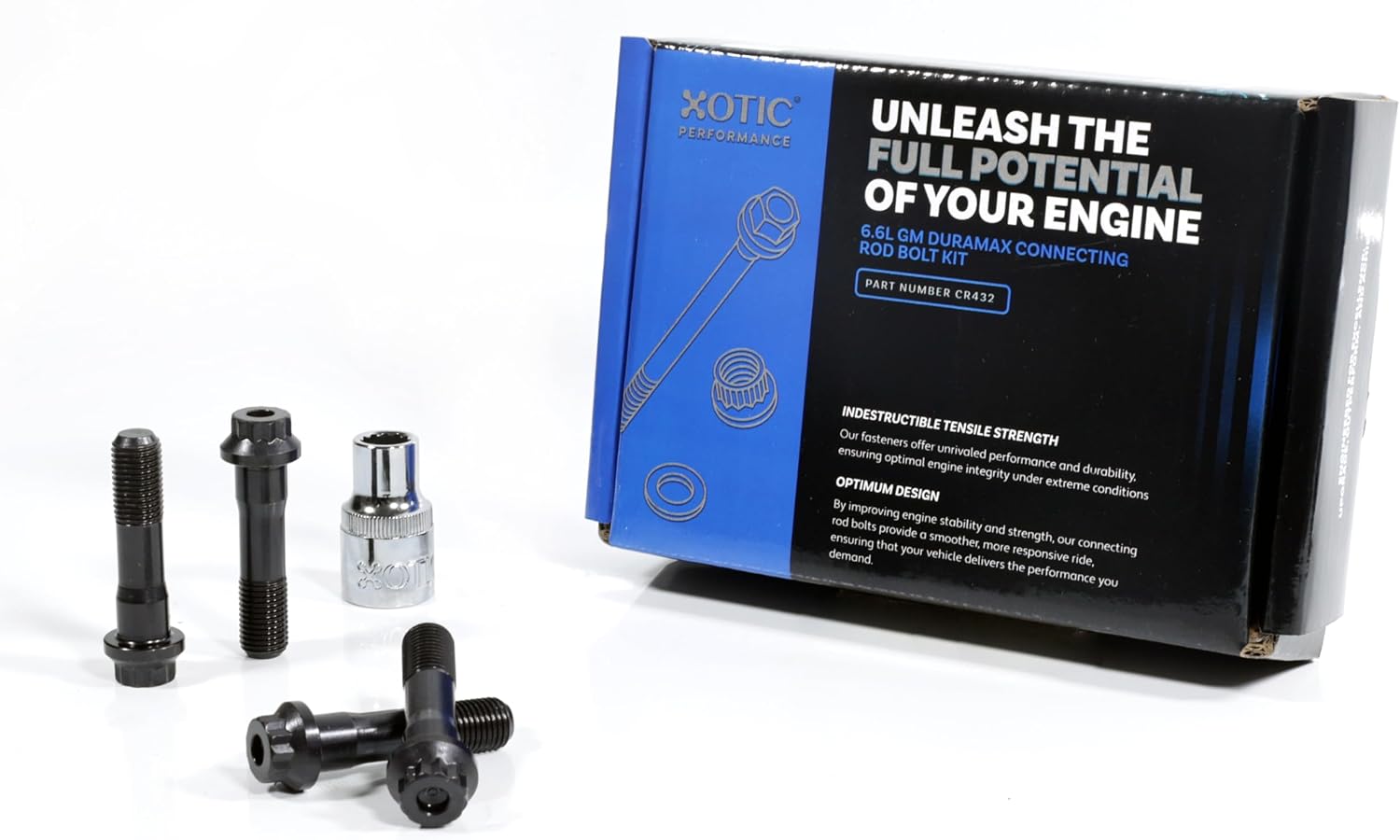 Connecting Rod Bolt Replacement for Chevrolet GM 6.6L Duramax Diesel Engines - Xotic Performance™ CR432