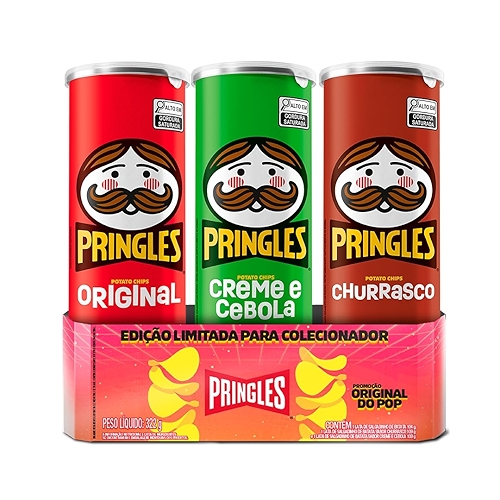Pringles Original do Pop - Pack com 3 sabores